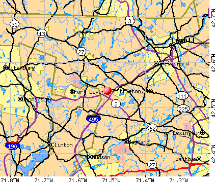 Littleton, MA map