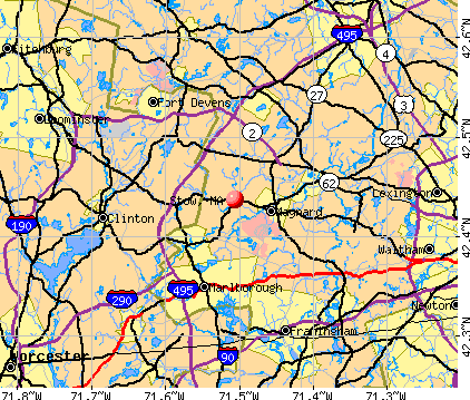 Stow, MA map