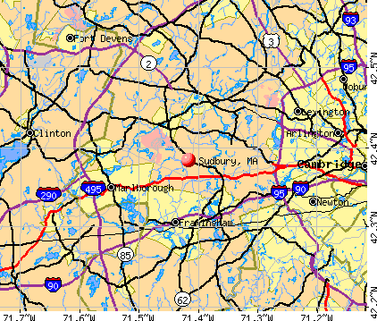 Sudbury, MA map