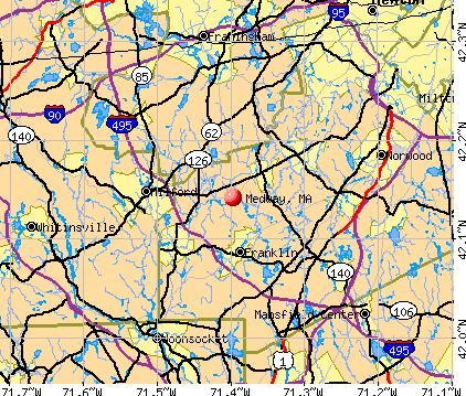 Medway, MA map