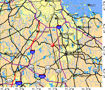 Stoughton, MA map