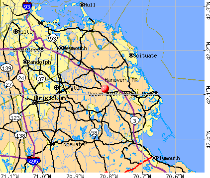Hanover, MA map