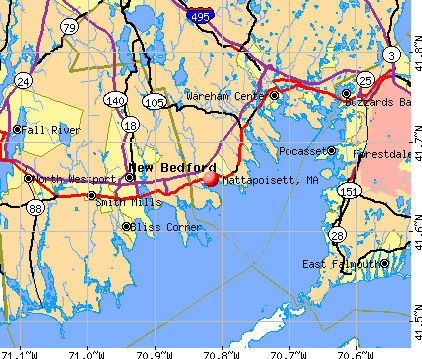 Mattapoisett, MA map