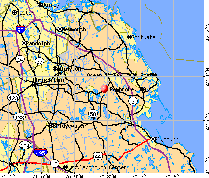 Pembroke, MA map