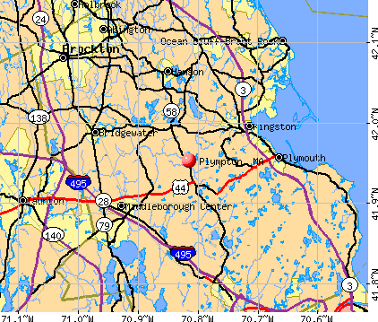 Plympton, MA map