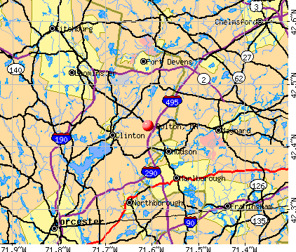 Bolton, MA map