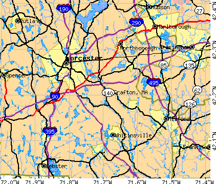 Grafton, MA map