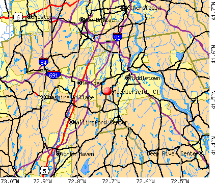 Middlefield, CT map