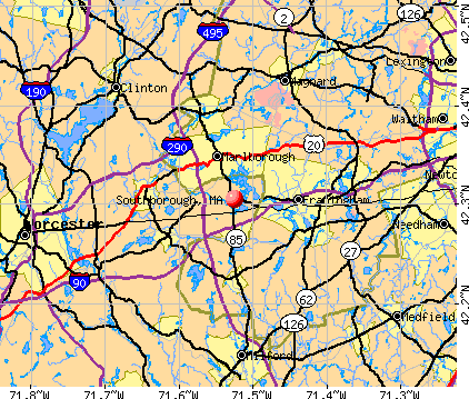 Southborough, MA map
