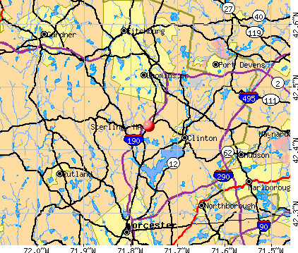 Sterling, MA map