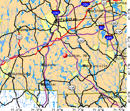 Sutton, MA map