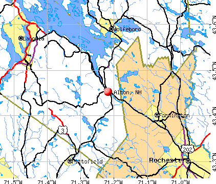 Alton, NH map