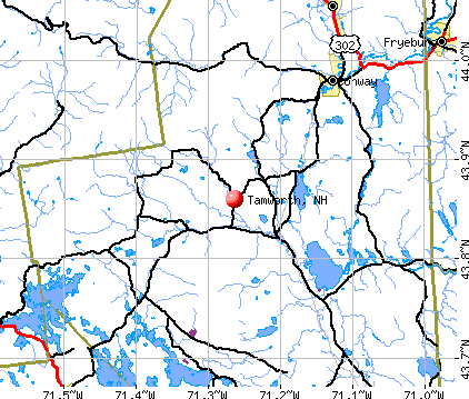 Tamworth, NH map