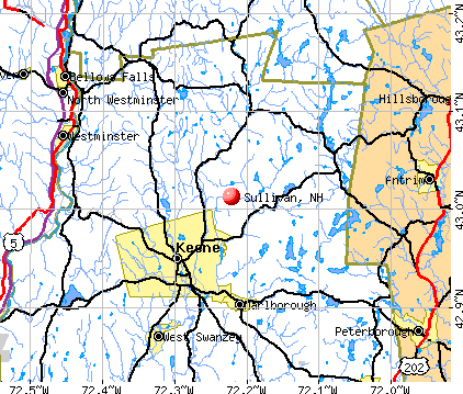 Sullivan, NH map