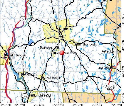 Swanzey, NH map