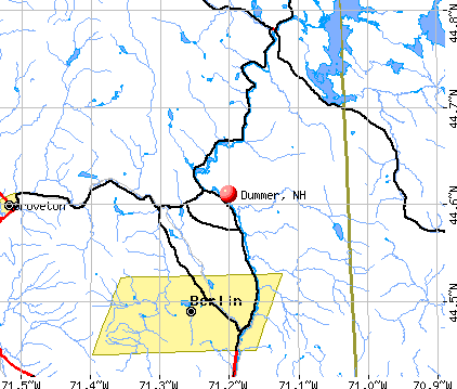 Dummer, NH map
