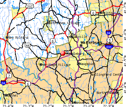 Middlebury, CT map