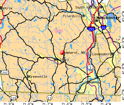 Amherst, NH map
