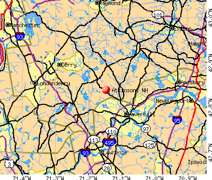 Atkinson, NH map