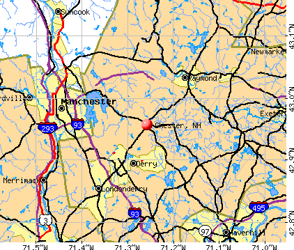 Chester, NH map