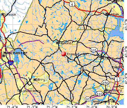 Fremont, NH map