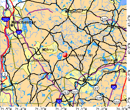 Hampstead, NH map