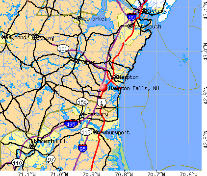 Hampton Falls, NH map