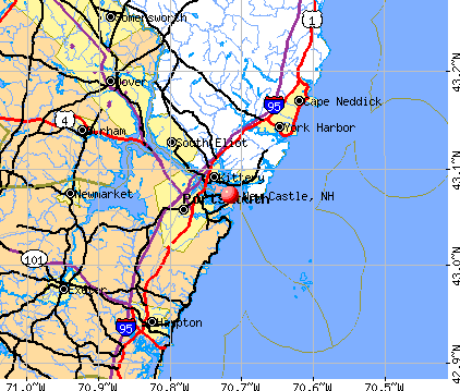 New Castle, NH map