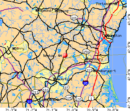 Newton, NH map