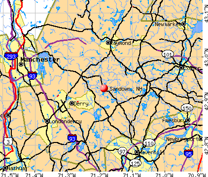 Sandown, NH map