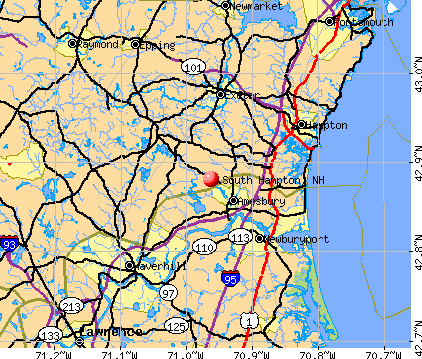 South Hampton, NH map