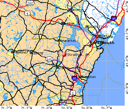 Stratham, NH map