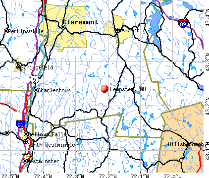 Lempster, NH map