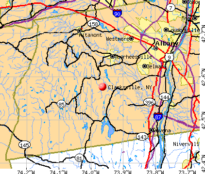 Clarksville, NY map