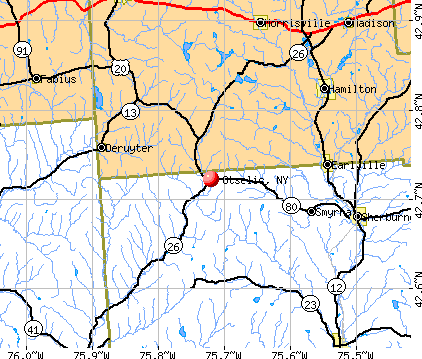 Otselic, NY map