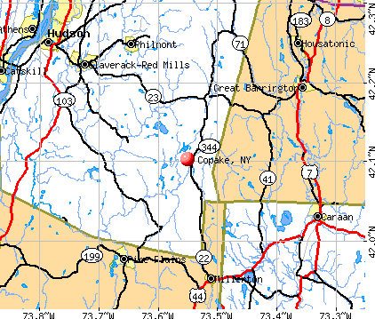 Rhinebeck Ny Map. Copake, NY map