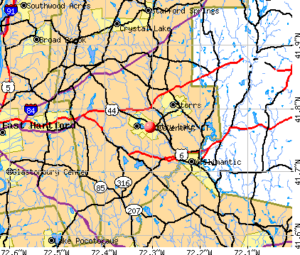 Coventry, CT map
