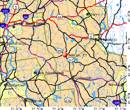 Hebron, CT map