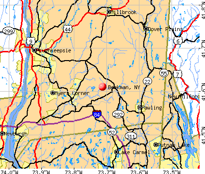 Beekman, NY map