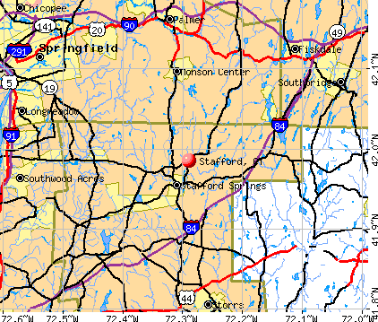 Stafford, CT map