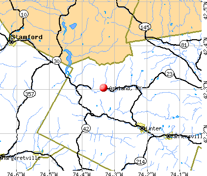 Ashland, NY map