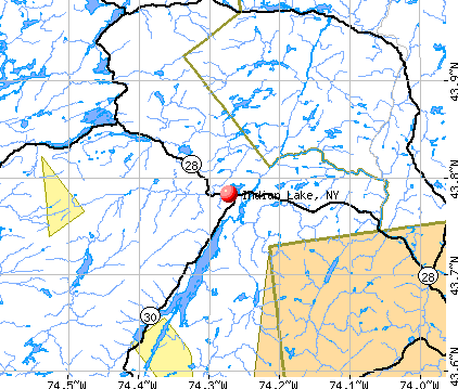 Indian Lake, NY map