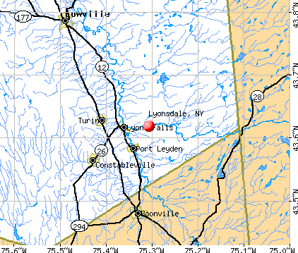 Lyonsdale, NY map