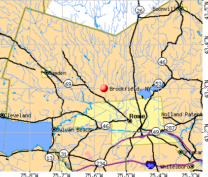 Brookfield, NY map