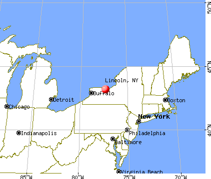 Lincoln, New York map