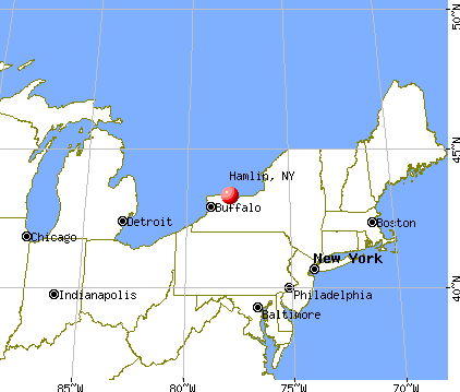 Hamlin, New York map