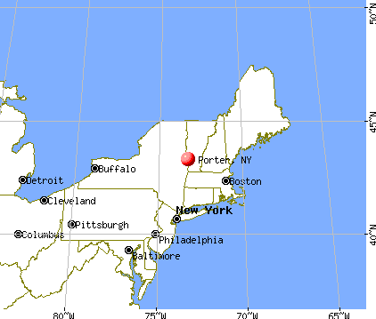 Porter, New York map