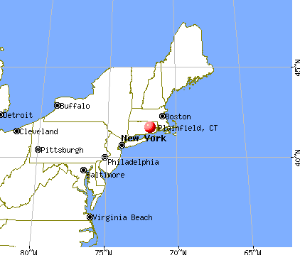 Plainfield, Connecticut map