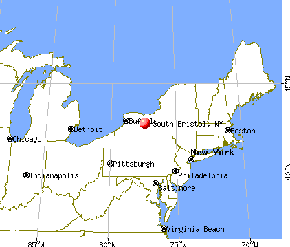 South Bristol, New York map