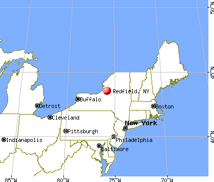 Redfield, New York map